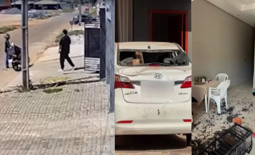 Entregador é agredido por cliente, e motociclistas reagem depredando residência em Canaã